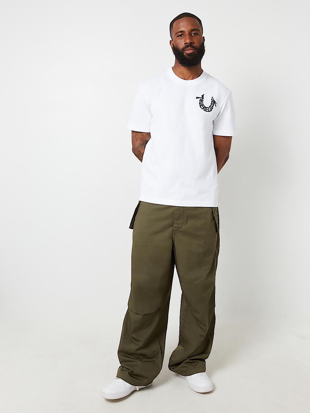 EMBROIDERED WARPED HORSESHOE TEE