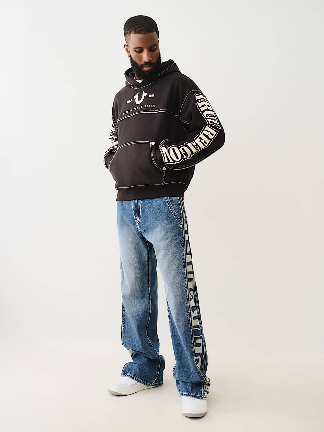 関税込み♪【TRUE RELIGION】 BIG T ZIP パーカー TRUE RELIGION BIG T ZIP UP HOODIE - Spyder｜セレクトショップ