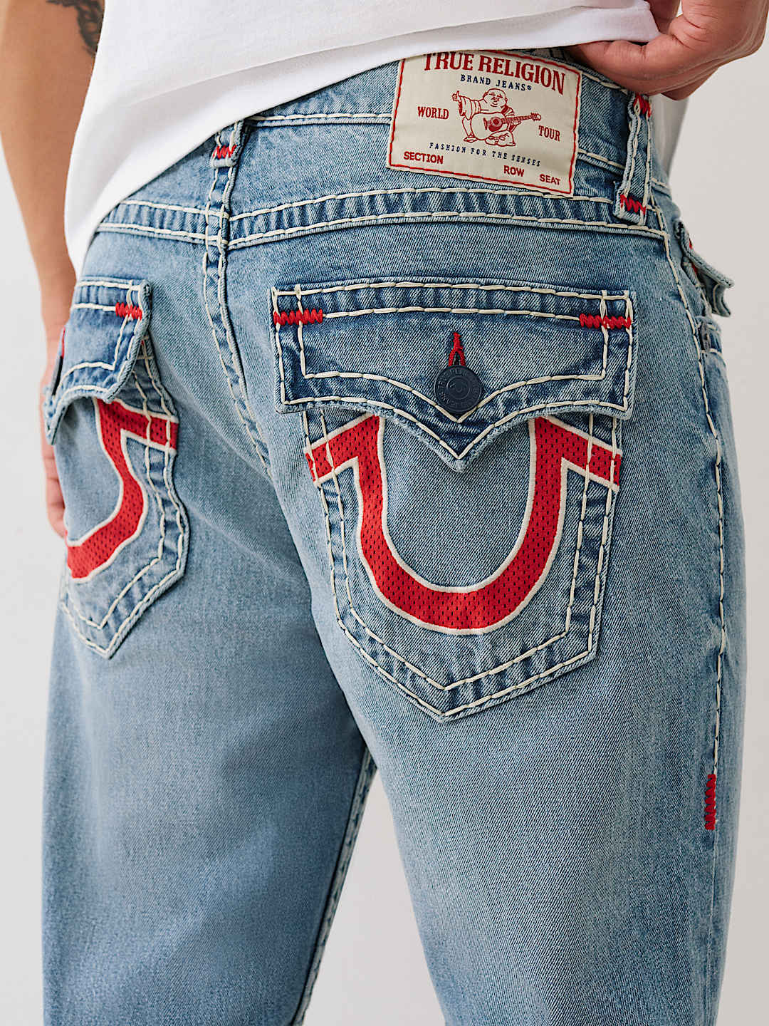 RICKY MESH SUPER T FLAP STRAIGHT JEAN