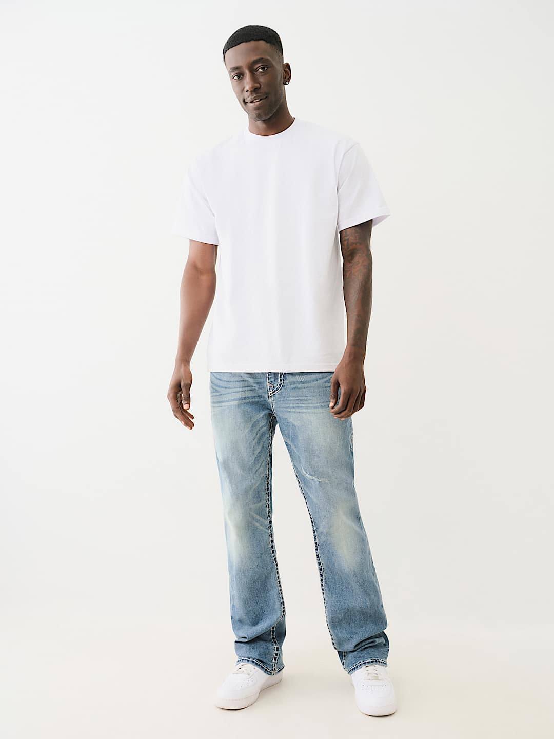 BILLY SUPER T BOOTCUT JEAN - ALBARN MEDIUM WASH | True Religion BILLY SUPER T BOOTCUT JEAN - ALBARN MEDIUM WASH | True Religion