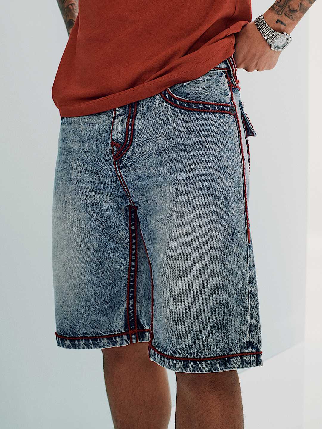 VINNY ROPE STITCH FLAP ULTRA BAGGY SHORT