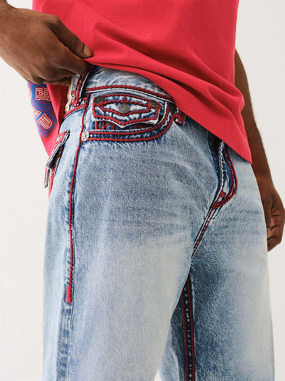 VINNY ROPE STITCH FLAP ULTRA BAGGY SHORT