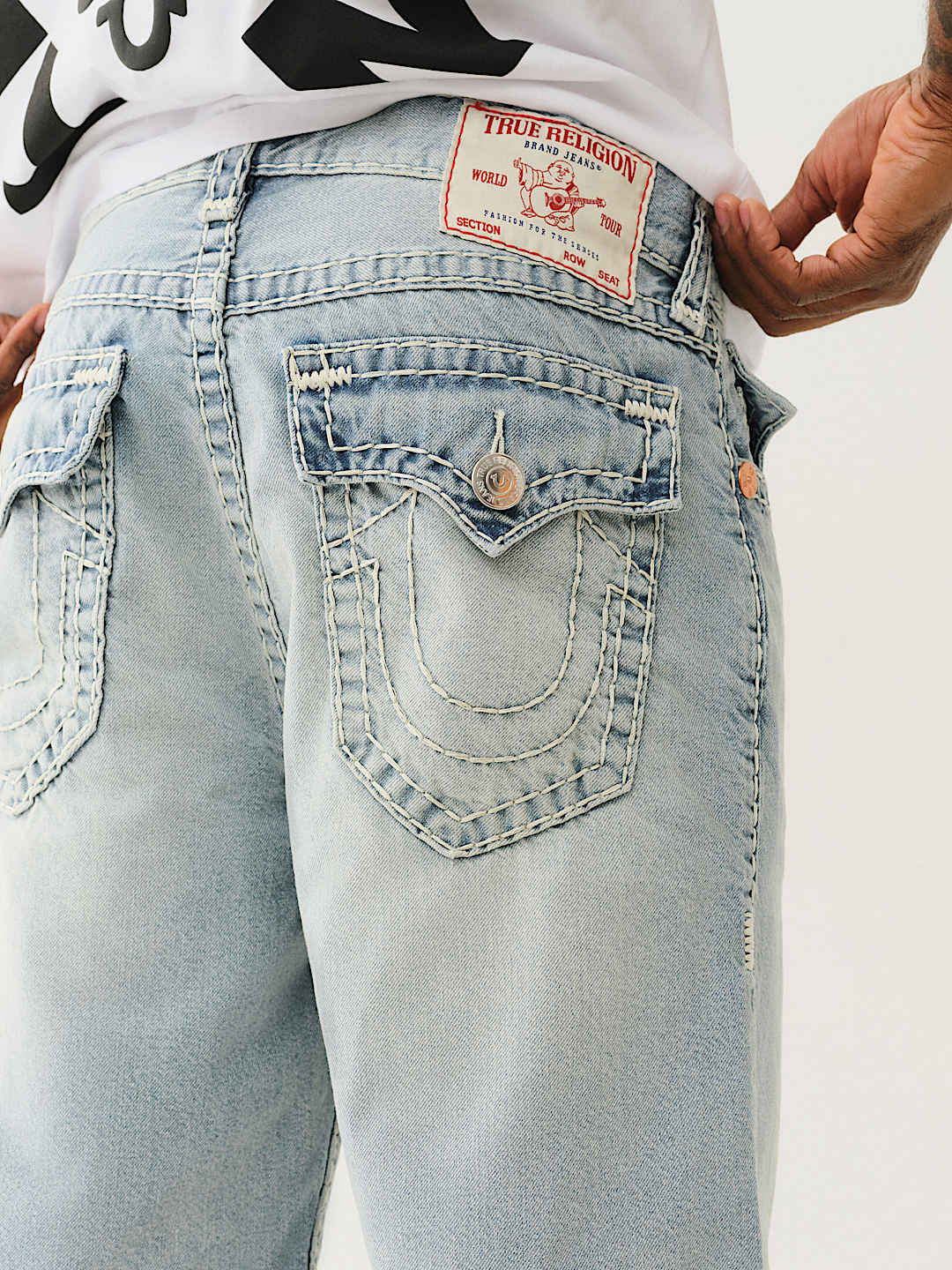 関税込み♪【TRUE RELIGION】VINNY ULTRA ロゴ★バギー ショーツ VINNY SUPER T FLAP ULTRA BAGGY SHORT - Rocky Point Light