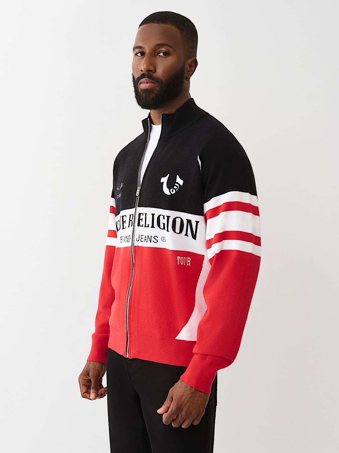 RACING RAGLAN ZIP SWEATER, image 3