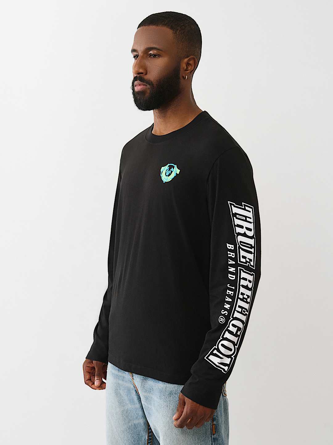 PUFF PRINT HORSESHOE LONG SLEEVE TEE, image 3