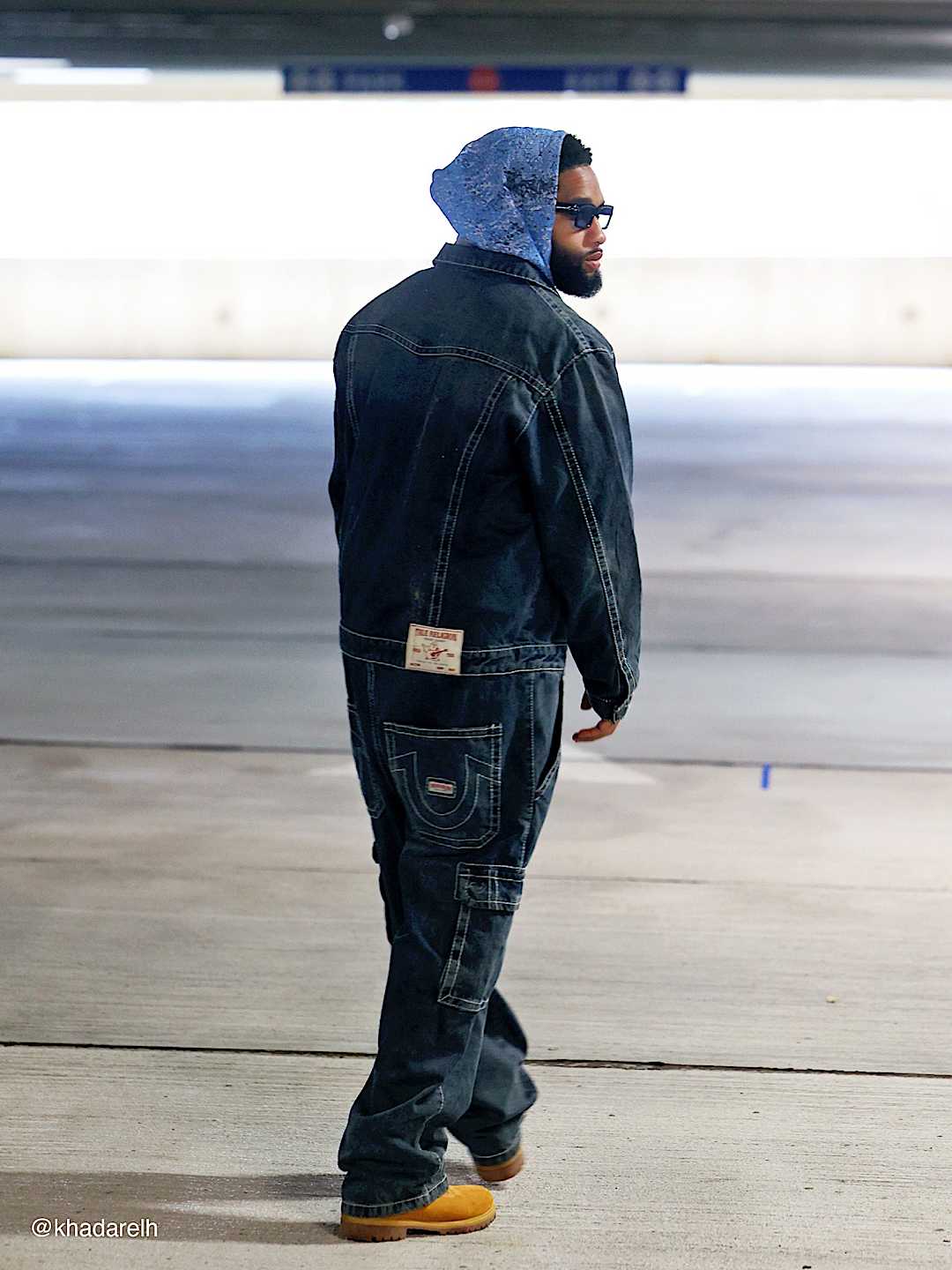 CARGO BIG T COVERALL - Acoustic Session Blublack Wash | True Religion