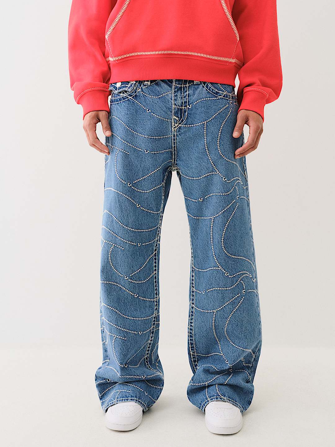 VINNY SUPER T BASEBALL STITCH ULTRA BAGGY JEAN