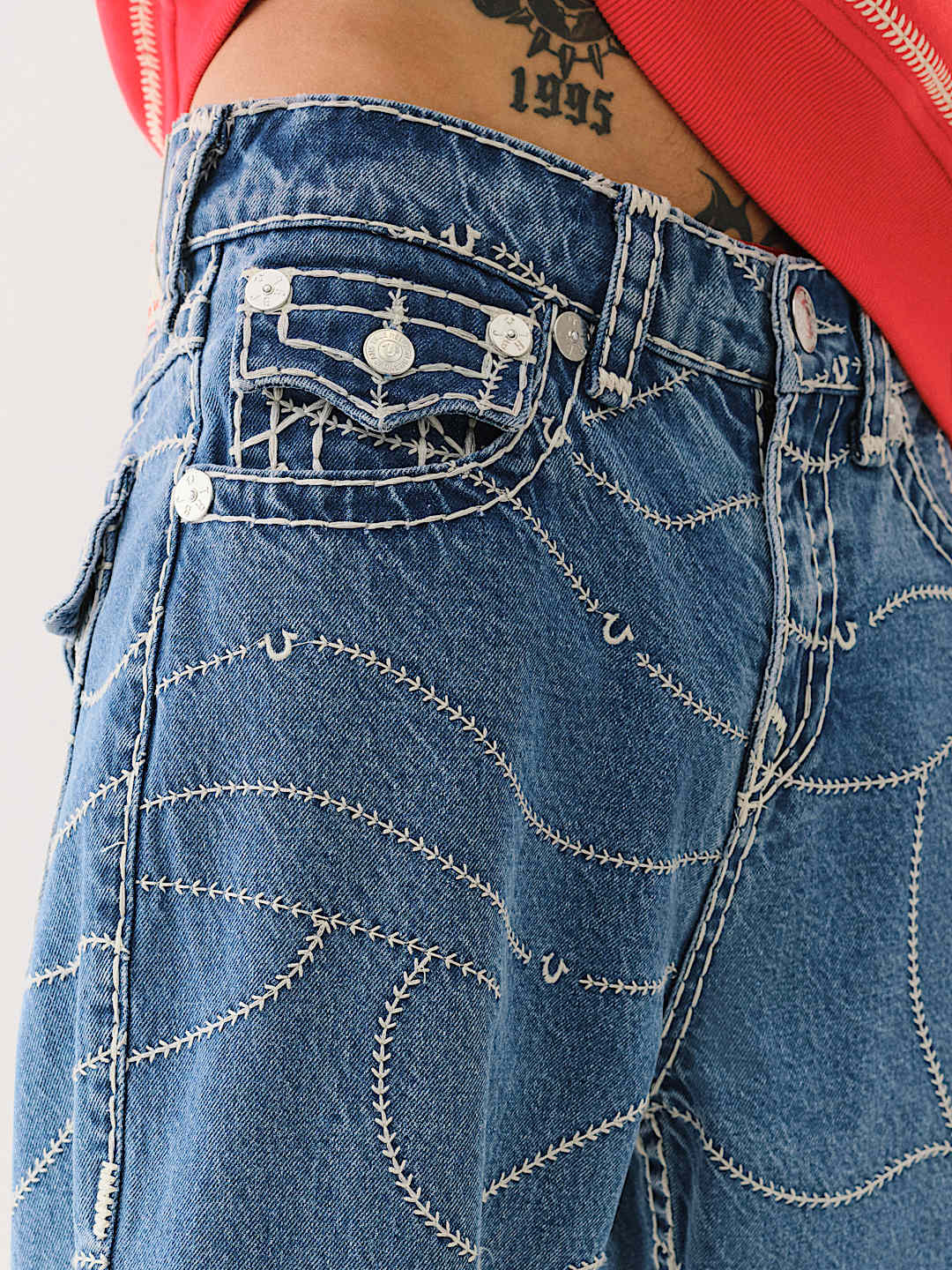 VINNY SUPER T BASEBALL STITCH ULTRA BAGGY JEAN