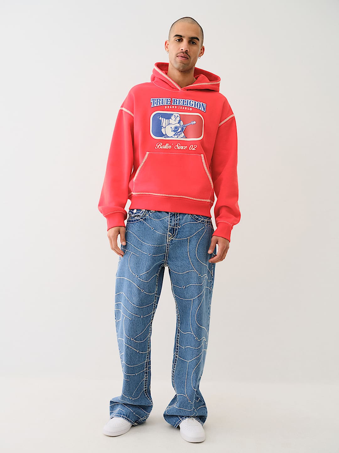 VINNY SUPER T BASEBALL STITCH ULTRA BAGGY JEAN