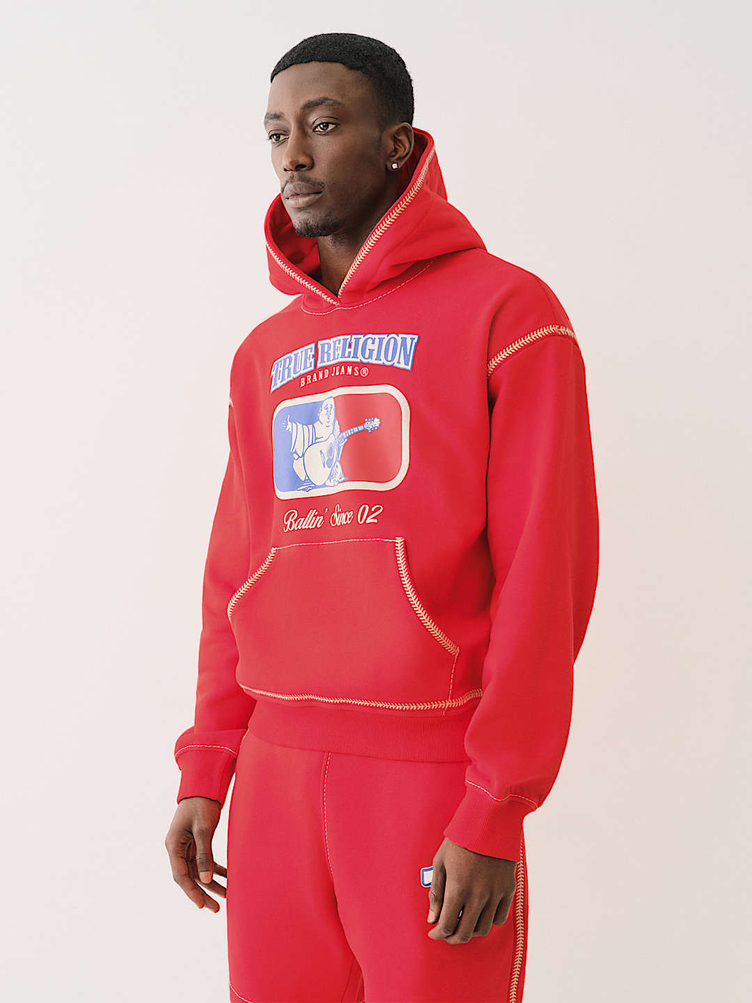 BASEBALL STITCH CINCH HOODIE