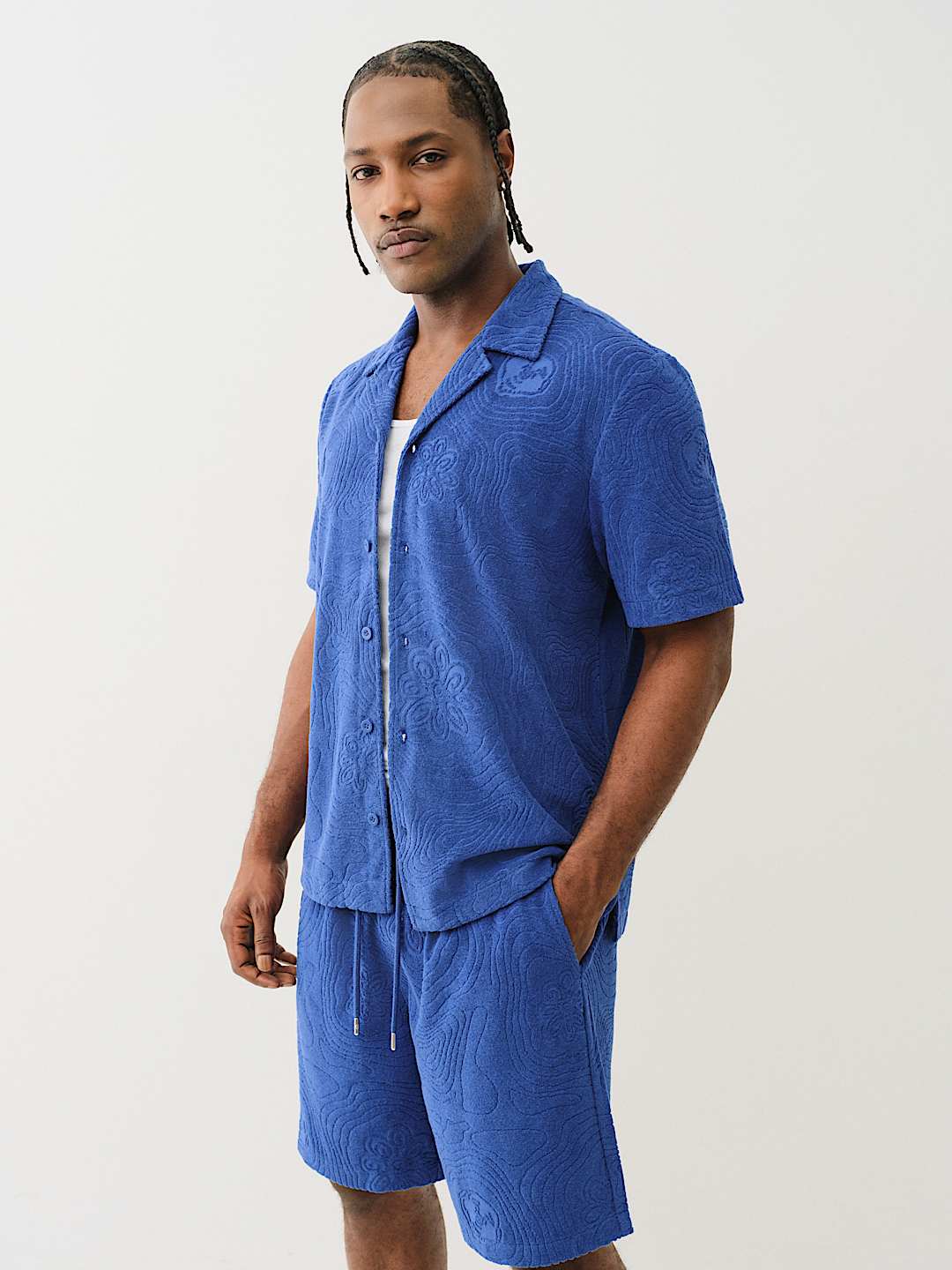 TERRY KNIT CAMP COLLAR SHIRT, image 5