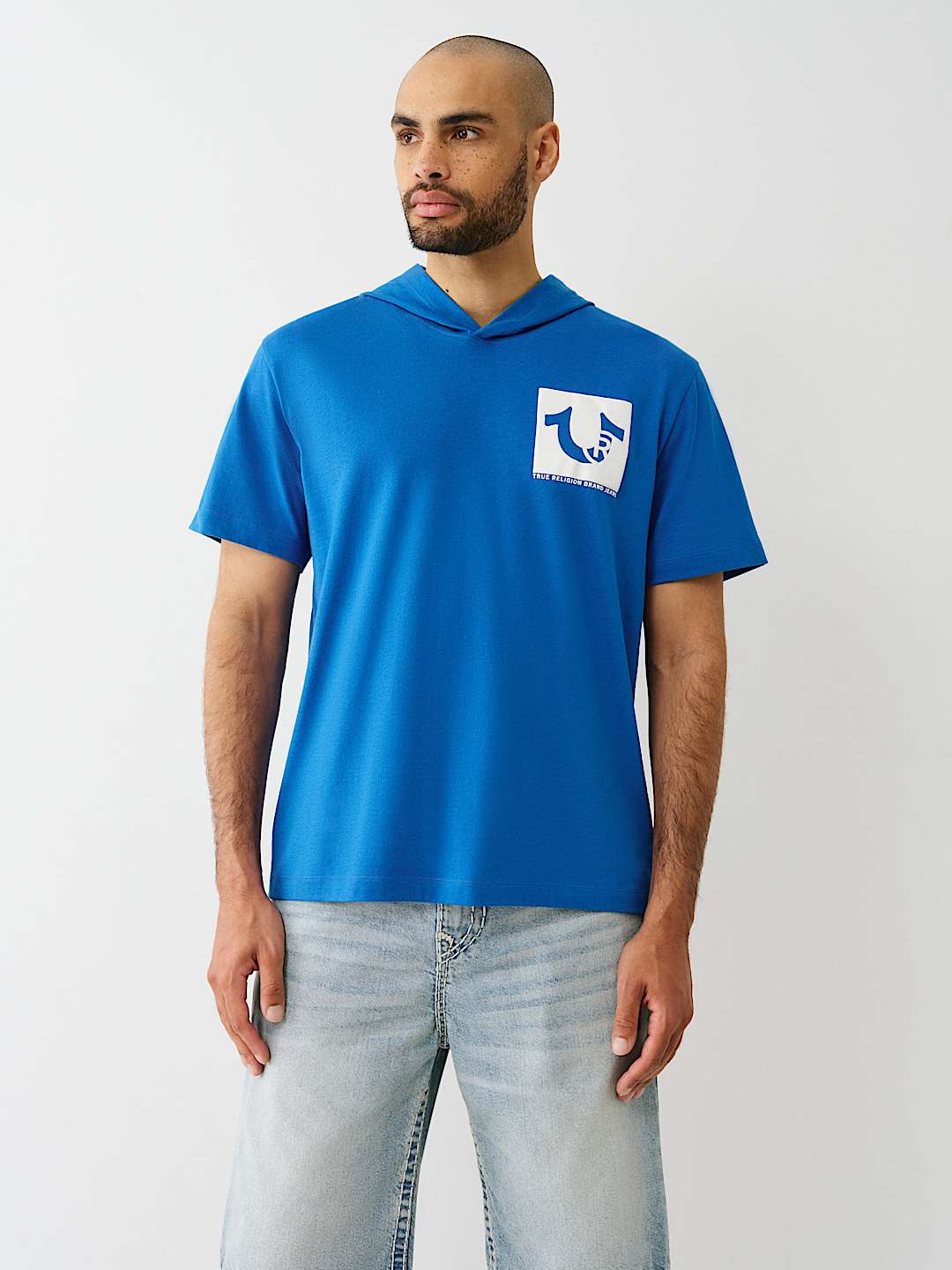 BUDDHA LOGO HOODED HEAVYWEIGHT TEE, image 2