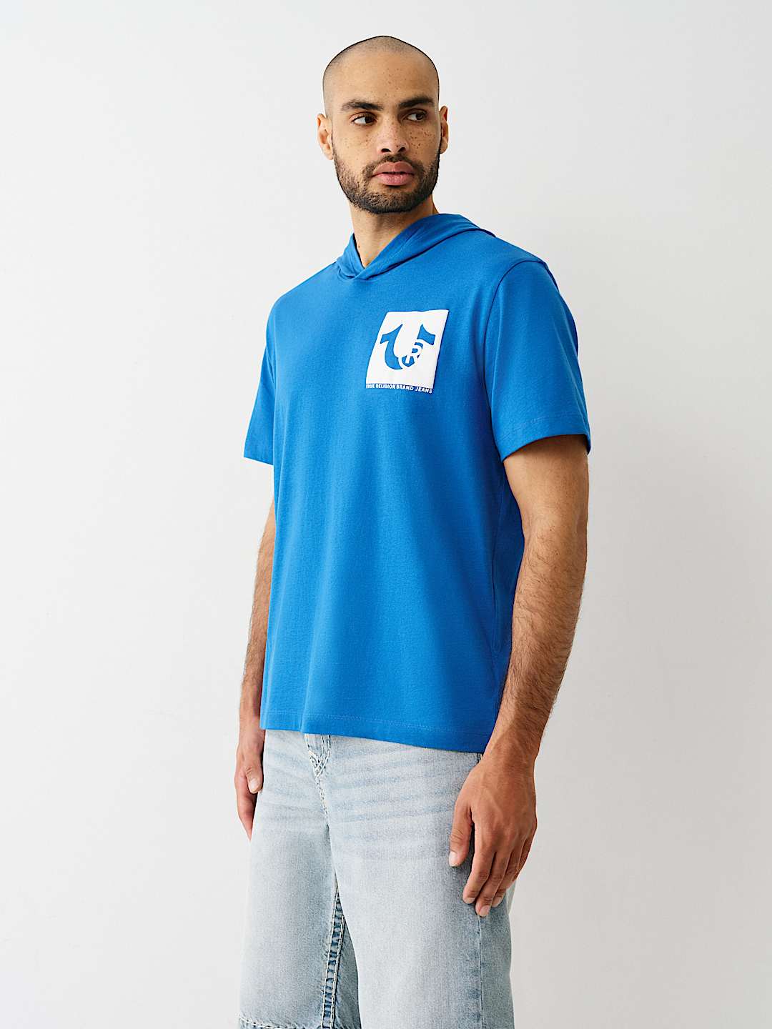 BUDDHA LOGO HOODED HEAVYWEIGHT TEE, image 3