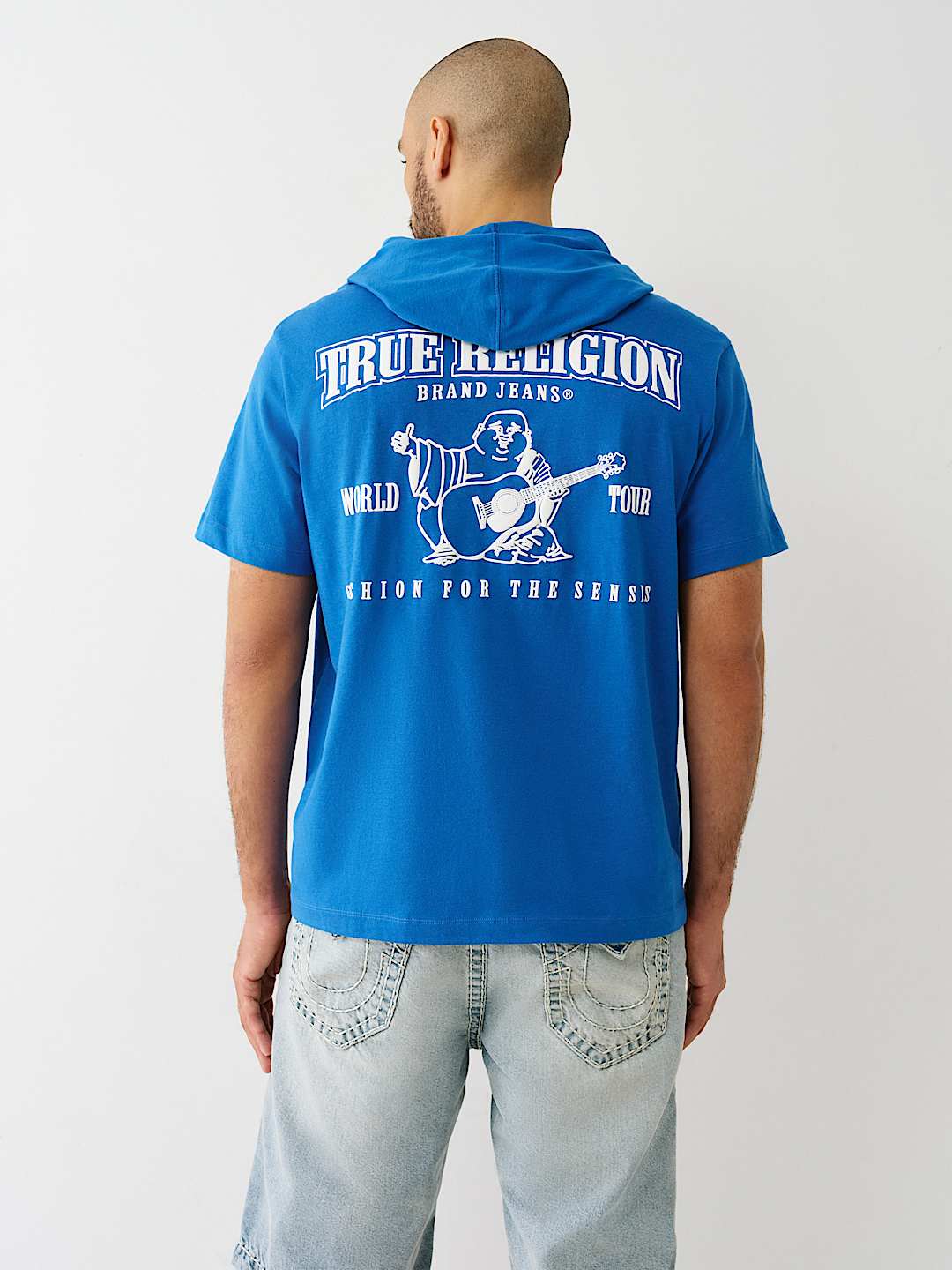 BUDDHA LOGO HOODED HEAVYWEIGHT TEE, image 1