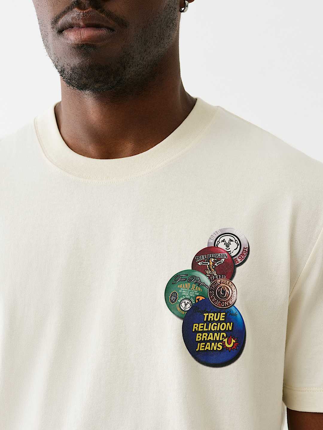 LOGO PINS HEAVYWEIGHT TEE
