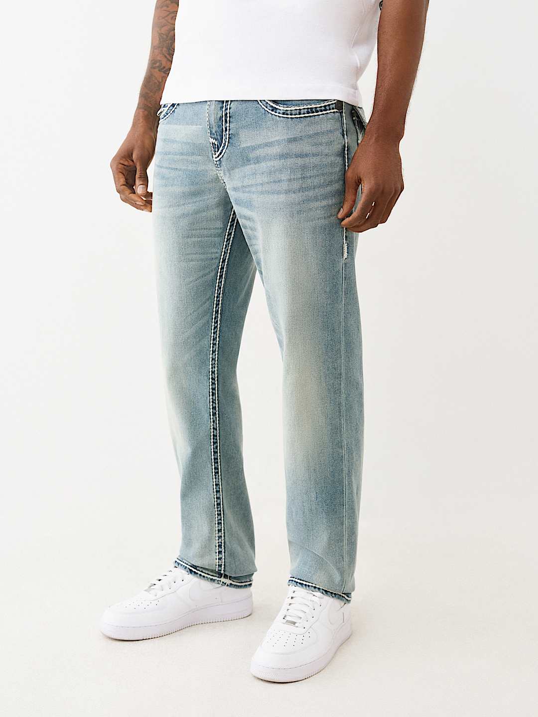 RICKY ROPE STITCH STRAIGHT JEAN 34", image 3