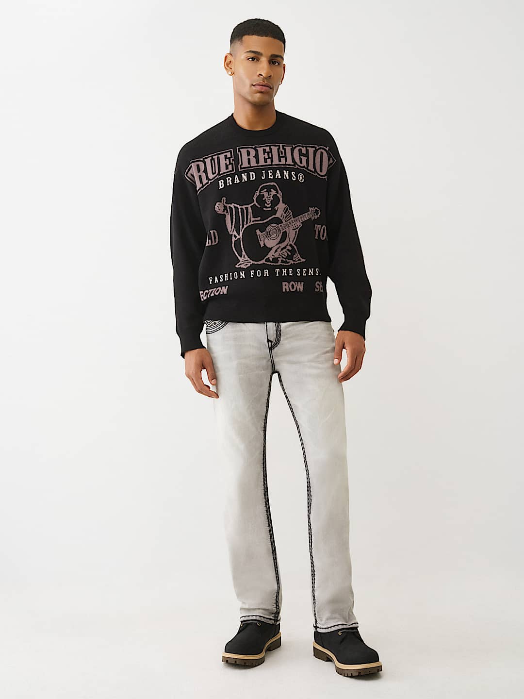 RICKY SUPER QT FLAP STRAIGHT JEAN 34” - GRITSTONE GREY WASH | True