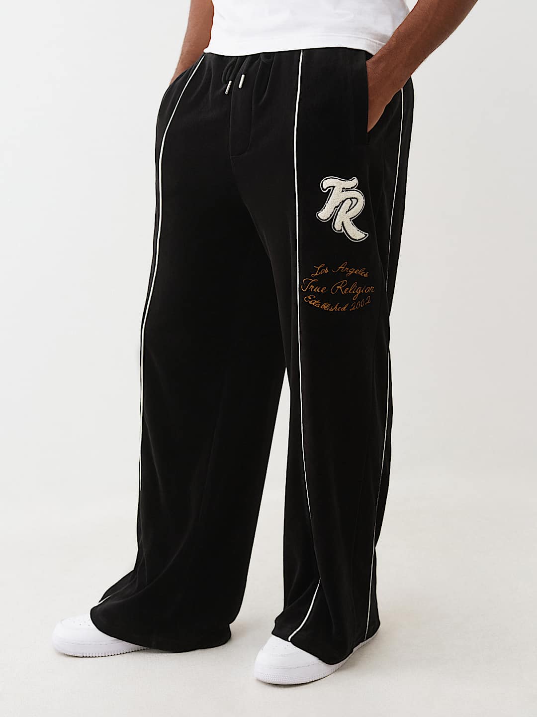 VELOUR LOGO TRACK PANT, image 1