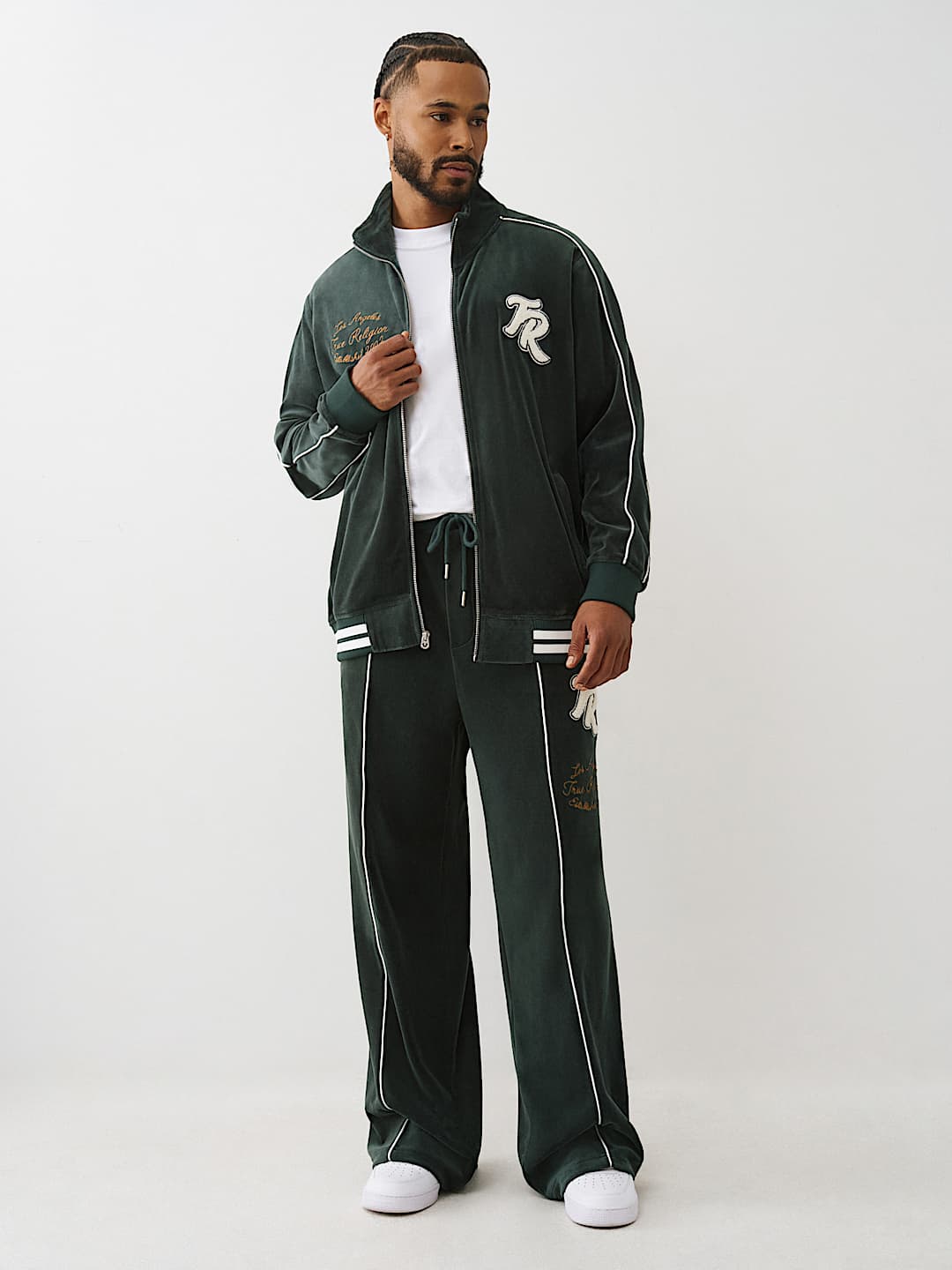 VELOUR LOGO TRACK PANT