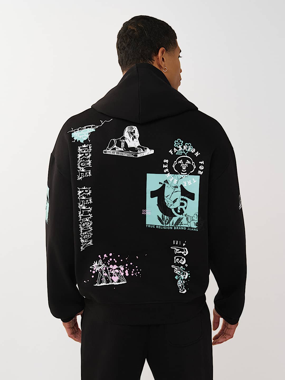 GRAPHIC LOGO BOXY HOODIE, image 2