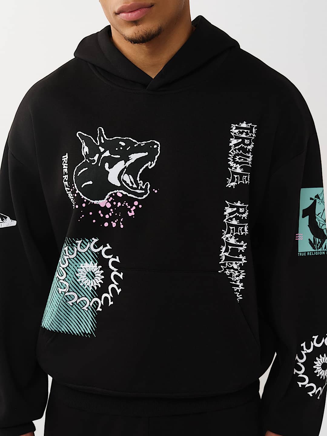 GRAPHIC LOGO BOXY HOODIE, image 5