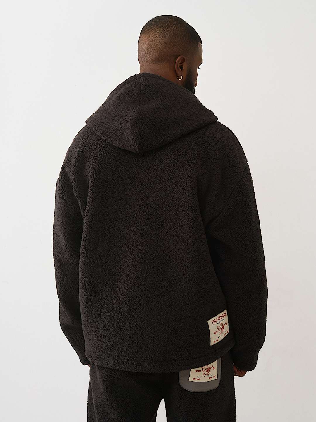 FLEECE HALF-ZIP HOODIE, image 2