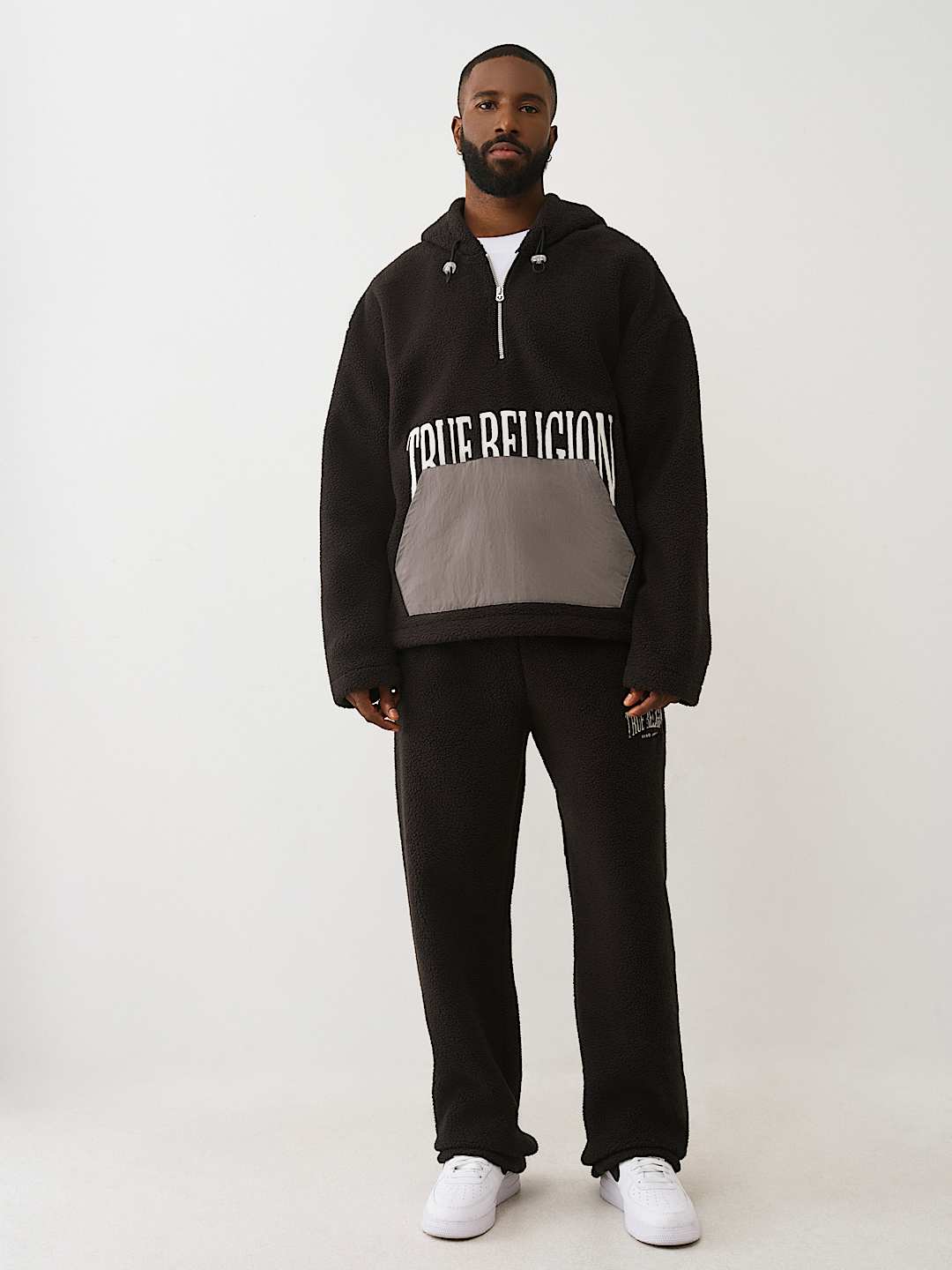 FLEECE HALF-ZIP HOODIE, image 6