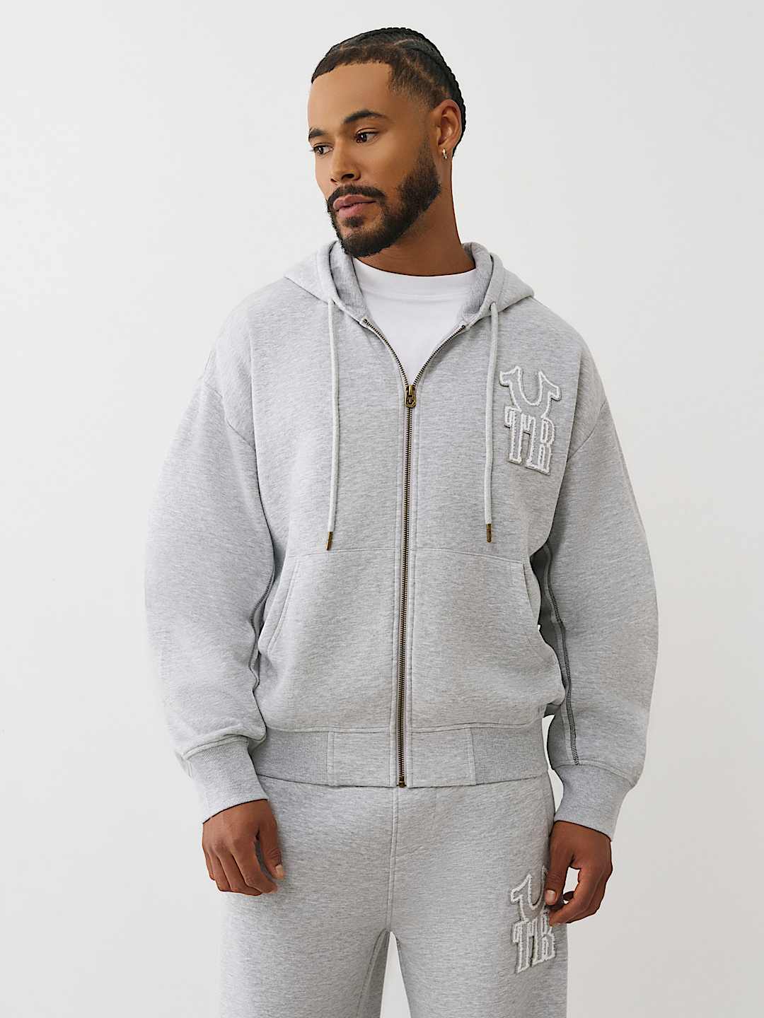 HORSESHOE APPLIQU&Eacute; ZIP HOODIE, image 2