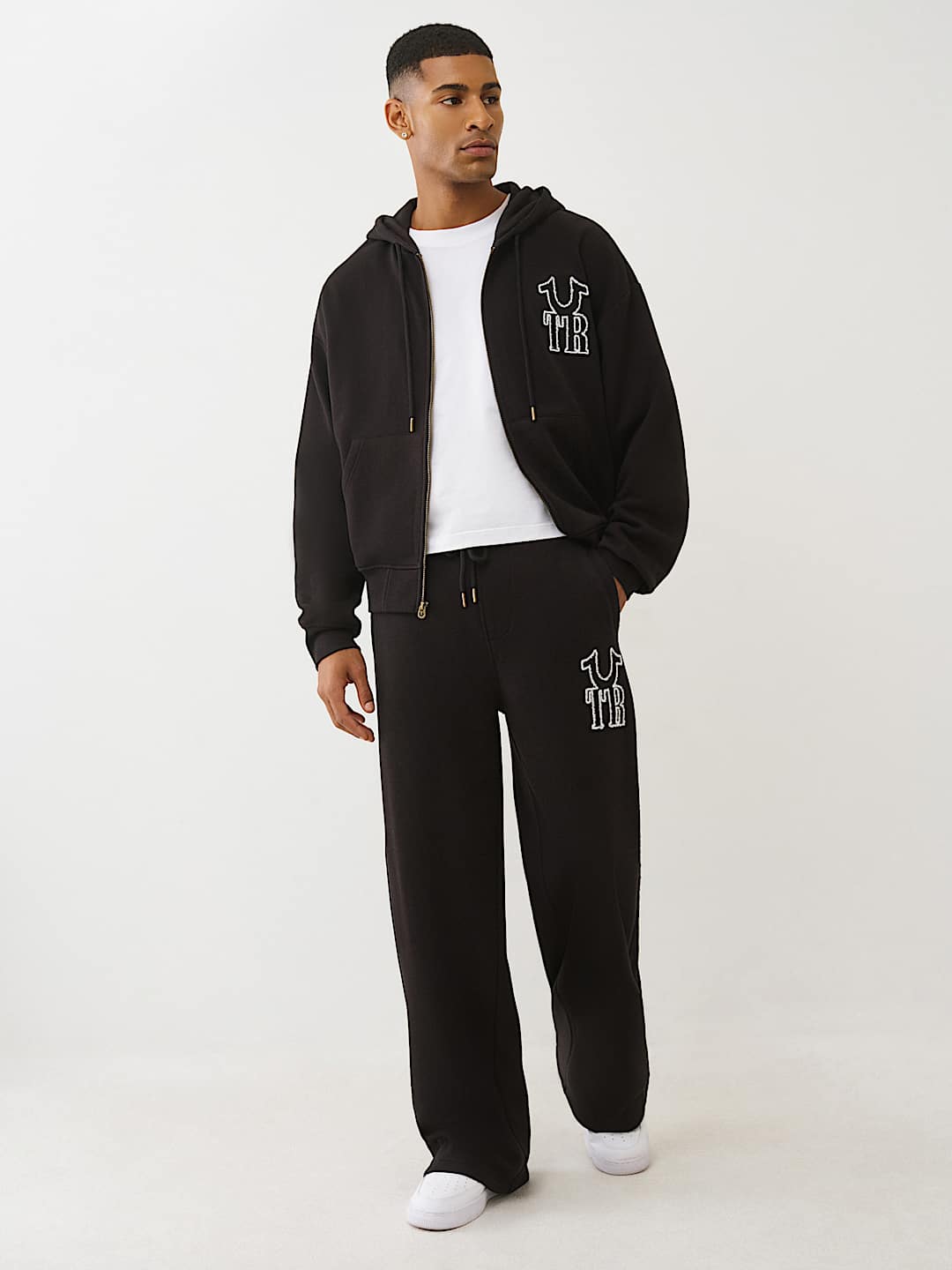 RIBBED LOGO BAGGY SWEATPANT, image 2