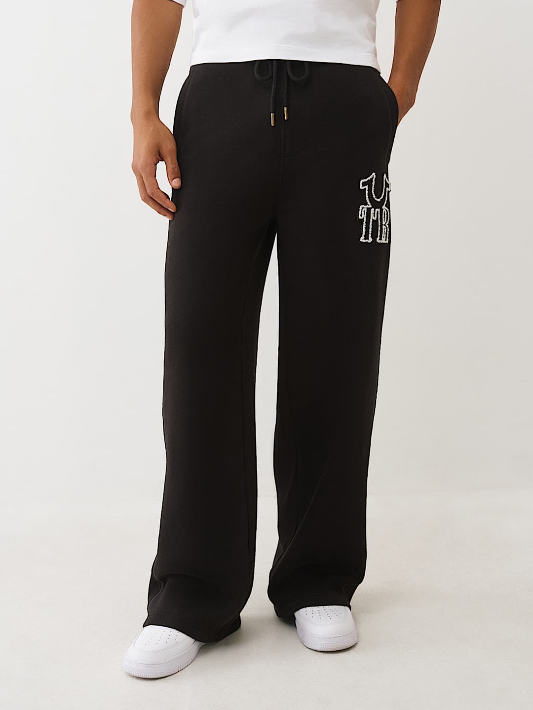 RIBBED LOGO BAGGY SWEATPANT, image 4
