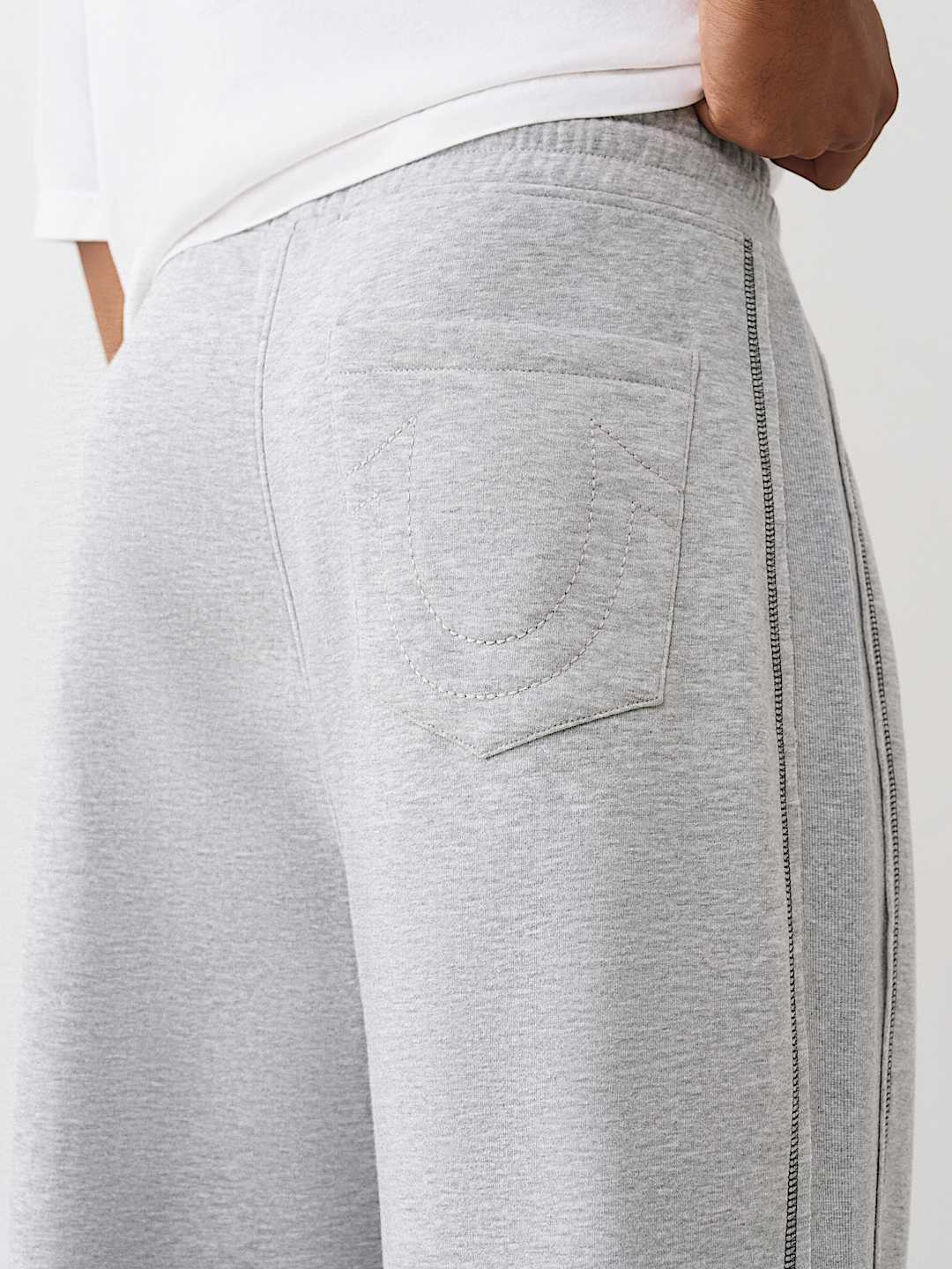 RIBBED LOGO BAGGY SWEATPANT, image 2