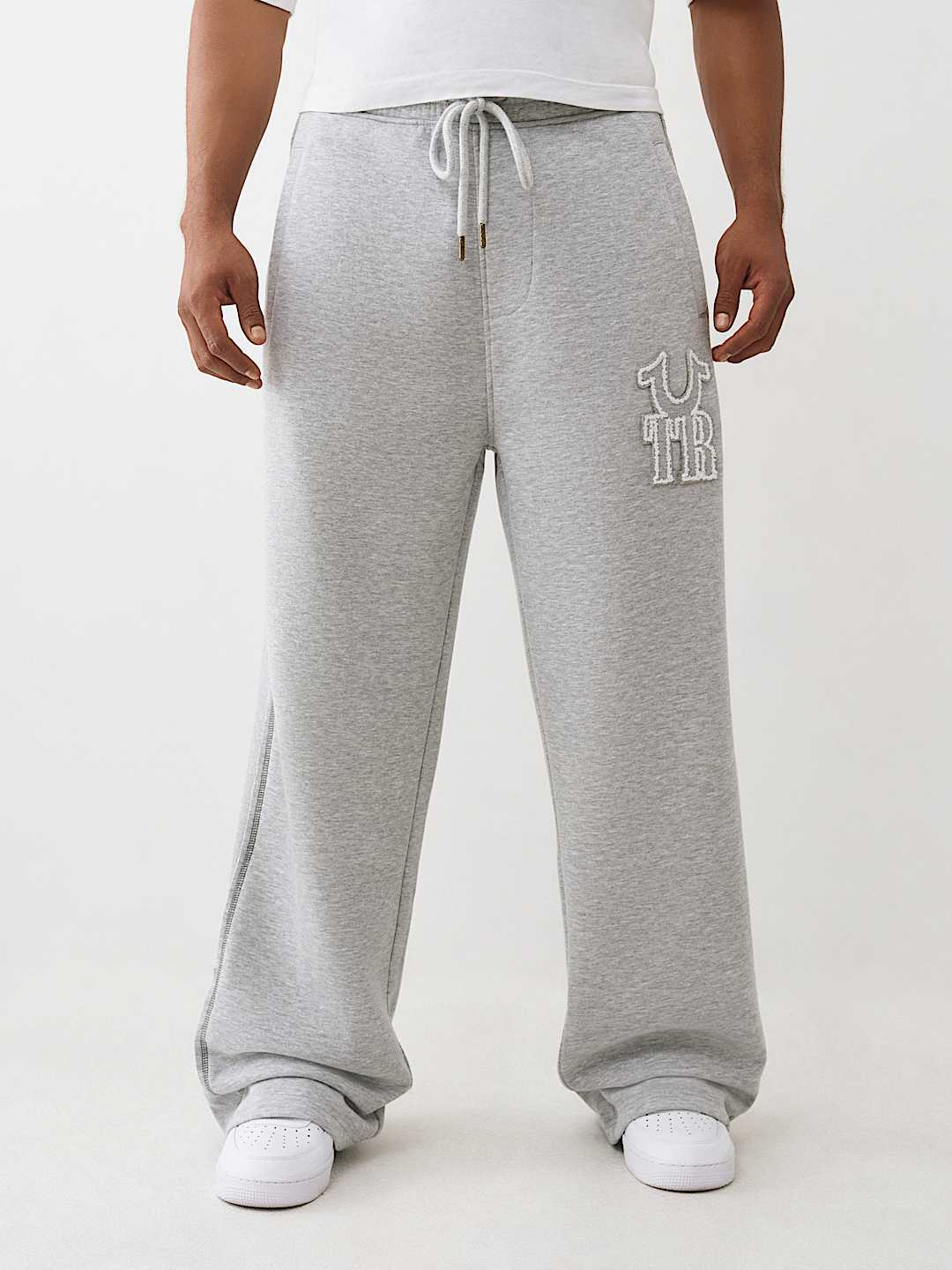 RIBBED LOGO BAGGY SWEATPANT, image 3