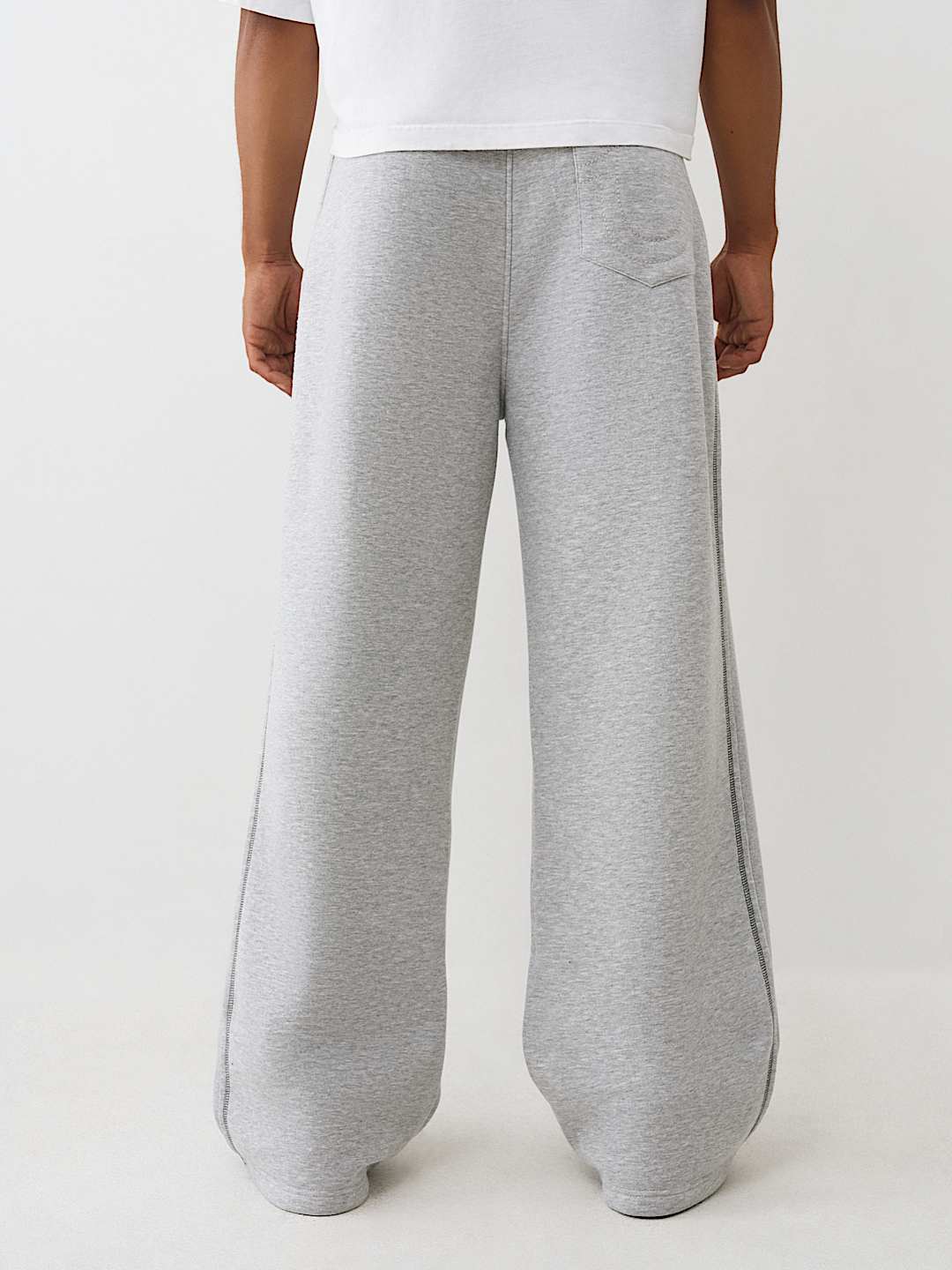 RIBBED LOGO BAGGY SWEATPANT, image 5