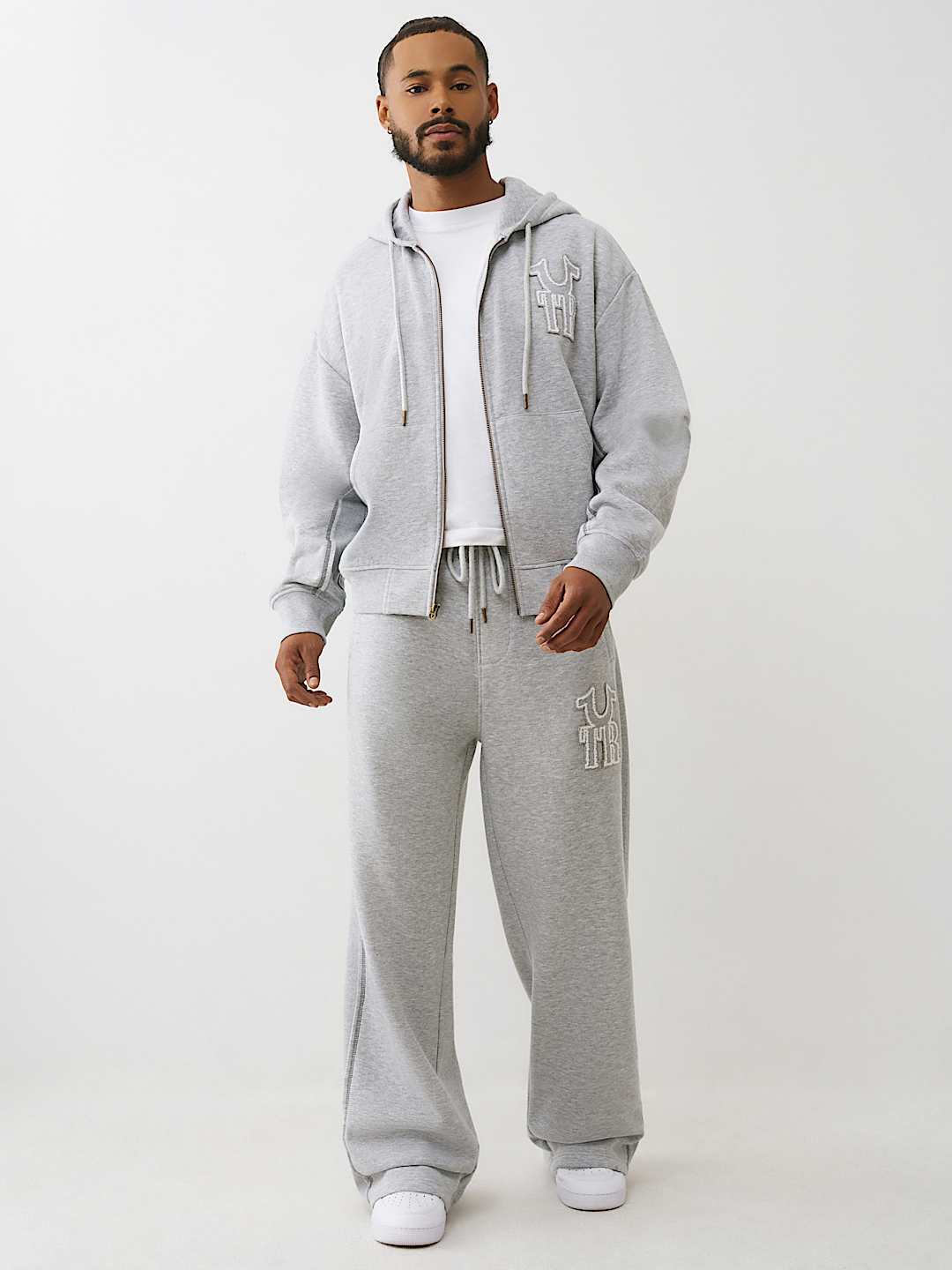 RIBBED LOGO BAGGY SWEATPANT, image 6