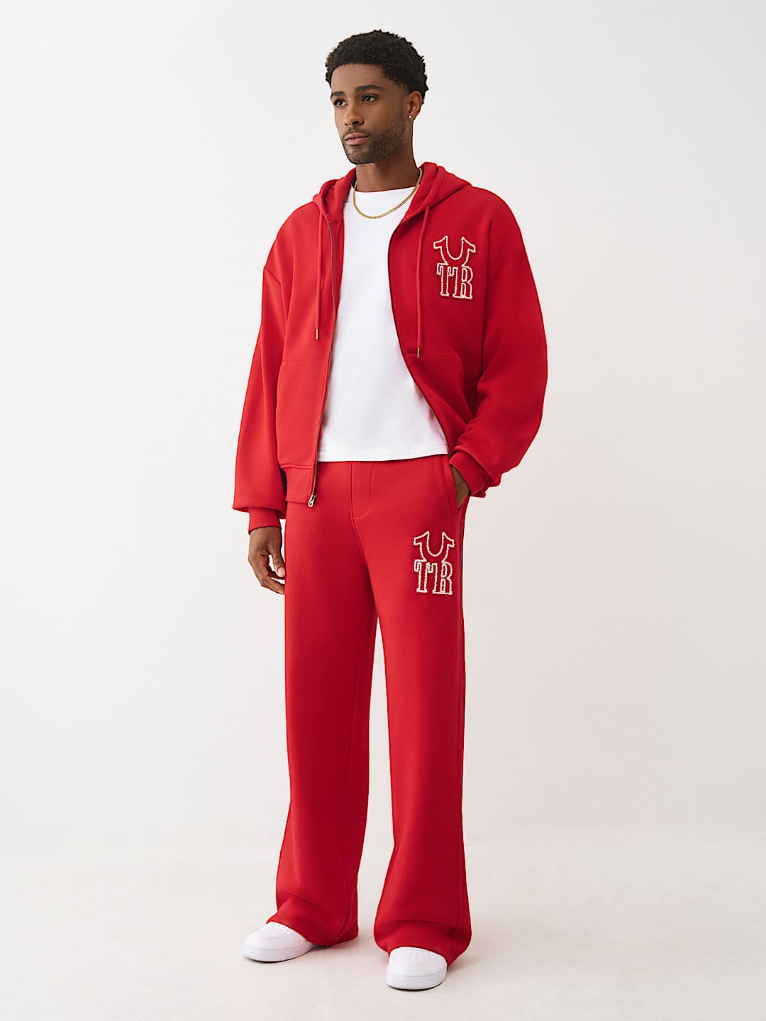 RIBBED LOGO BAGGY SWEATPANT, image 2