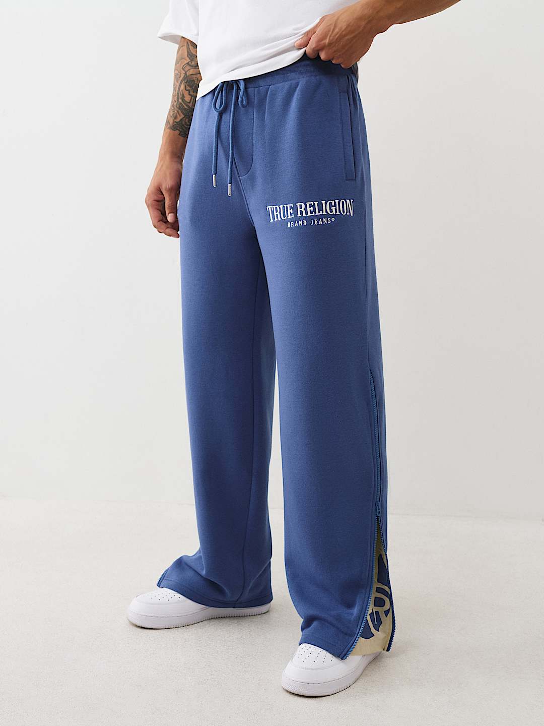 ZIP-UP BAGGY SWEATPANT, image 1