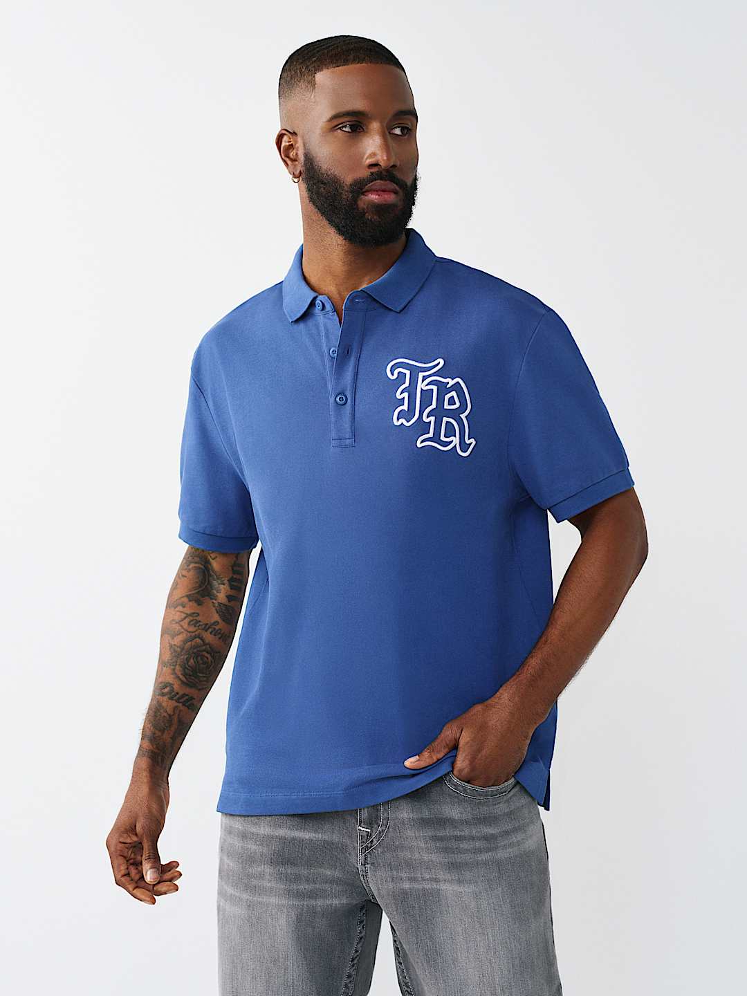 EMBROIDERED STITCH DEPT POLO SHIRT, image 2
