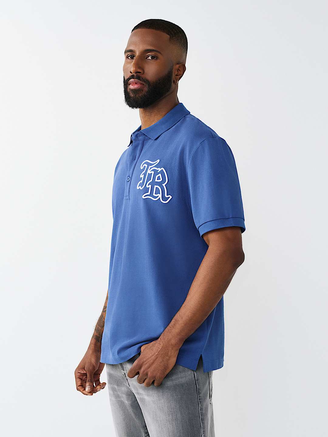 EMBROIDERED STITCH DEPT POLO SHIRT, image 3