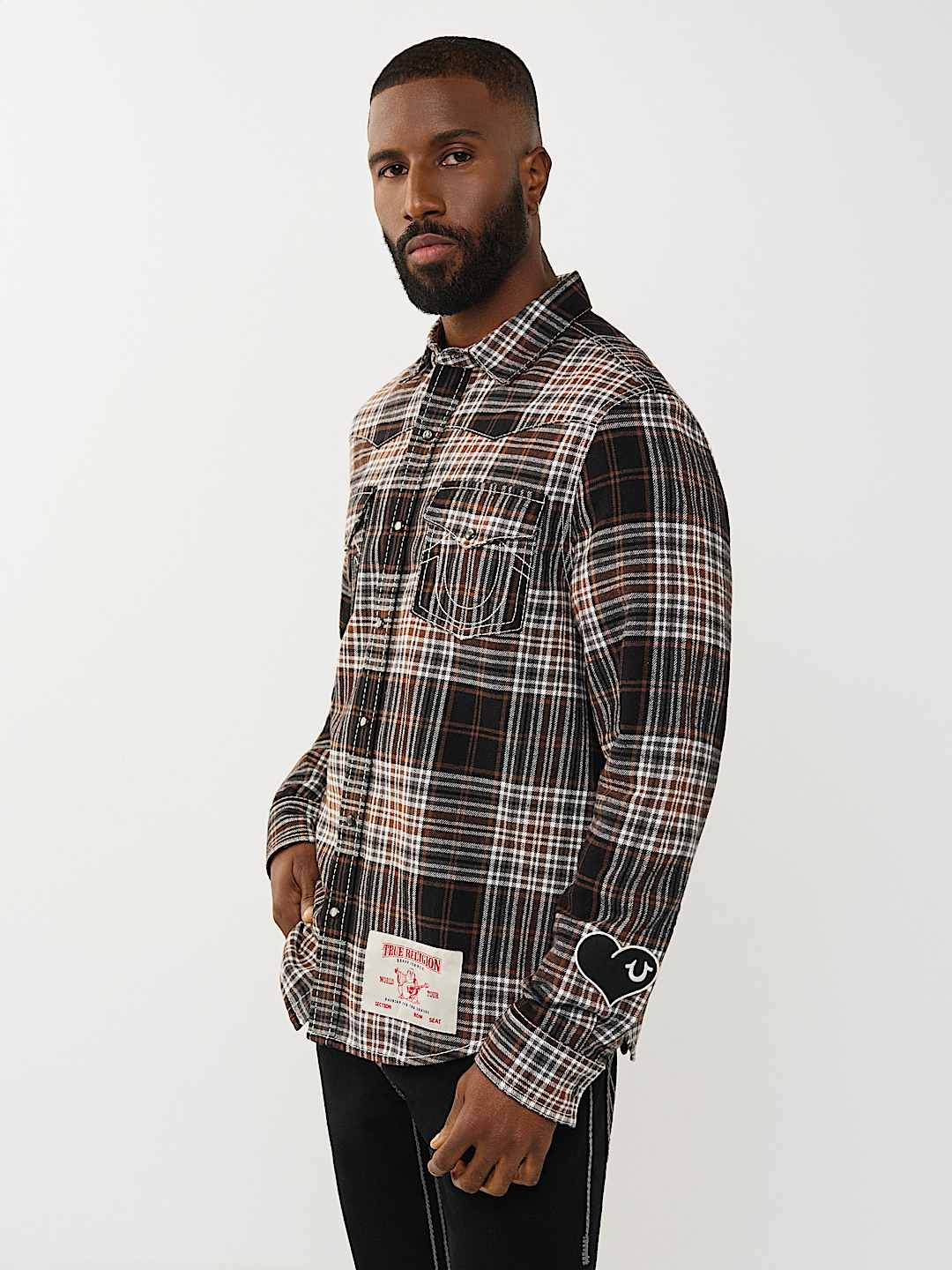 BIG T PLAID WESTERN SHIRT, image 3