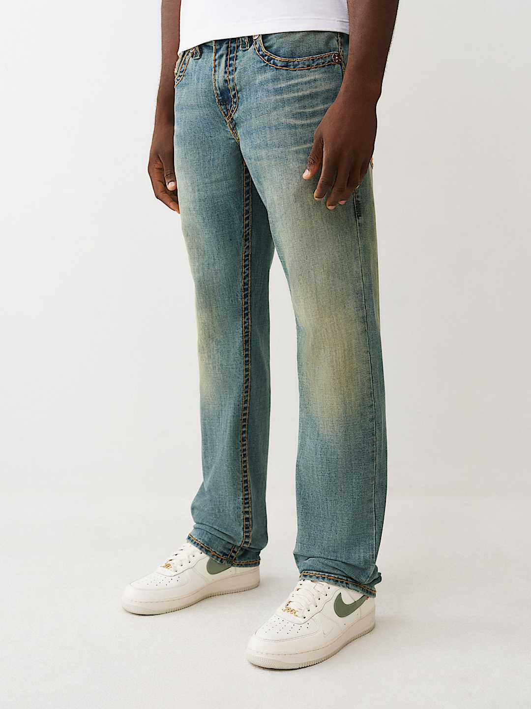 RICKY SUPER T STRAIGHT JEAN 34” - STEEL DRIFT MEDIUM WASH | True