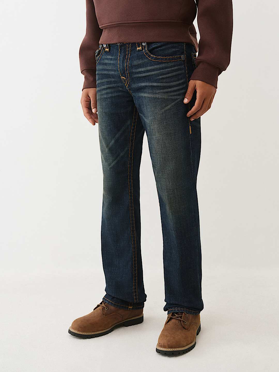 RICKY SUPER T FLAP STRAIGHT JEAN 34” - MIDNIGHT SPARK DARK WASH