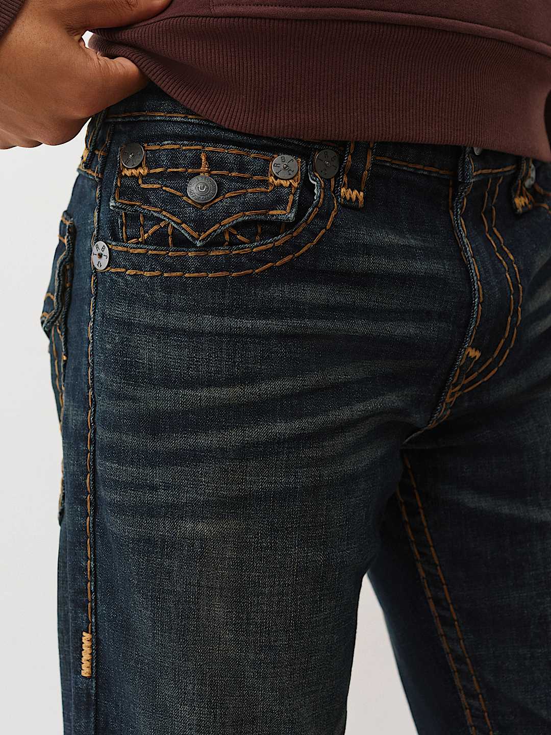 RICKY SUPER T FLAP STRAIGHT JEAN 34” - MIDNIGHT SPARK DARK WASH