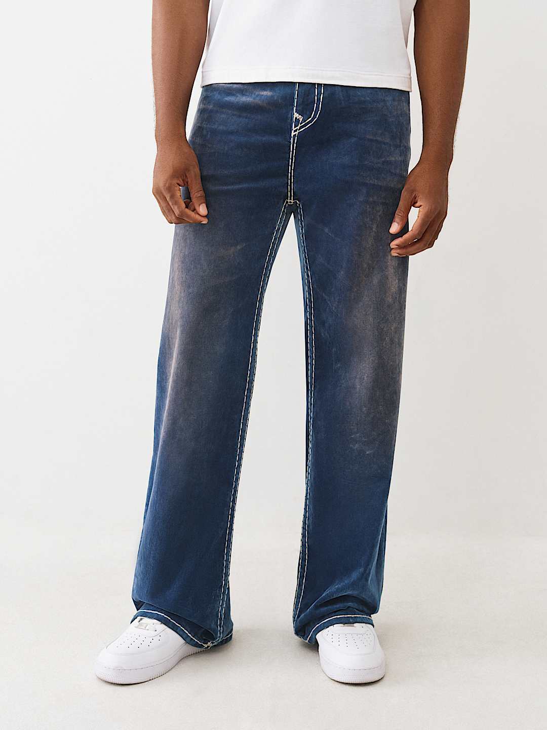 VINNY BLUE VELVET SUPER T ULTRA BAGGY JEAN 34", image 2