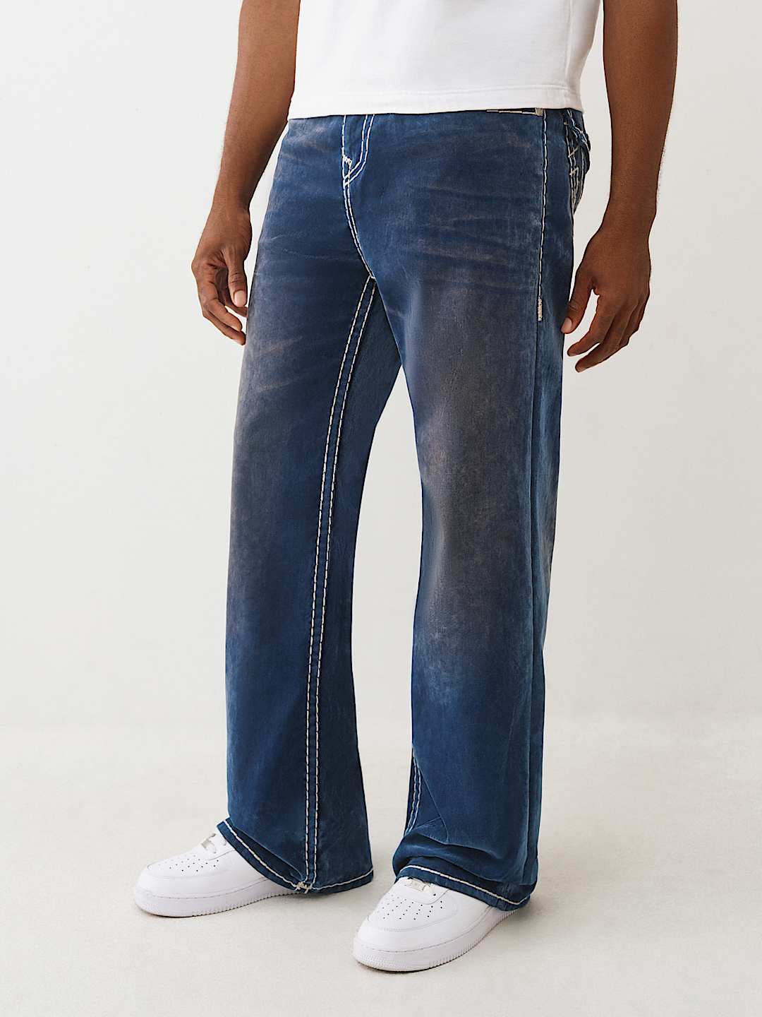 VINNY BLUE VELVET SUPER T ULTRA BAGGY JEAN 34", image 3