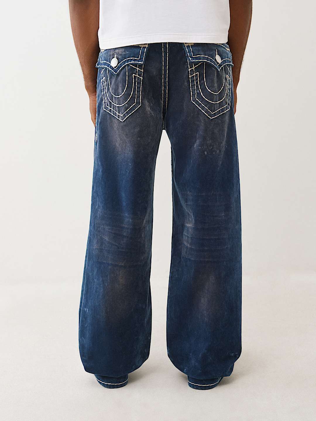 VINNY BLUE VELVET SUPER T ULTRA BAGGY JEAN 34", image 5