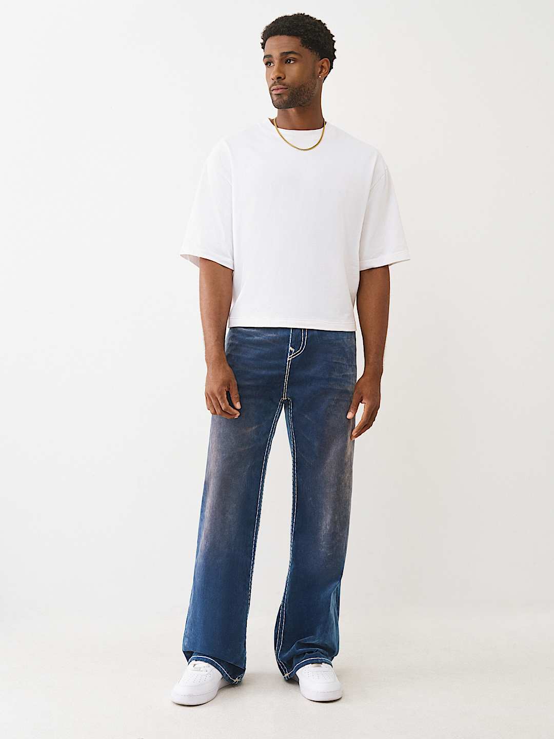 VINNY BLUE VELVET SUPER T ULTRA BAGGY JEAN 34", image 6