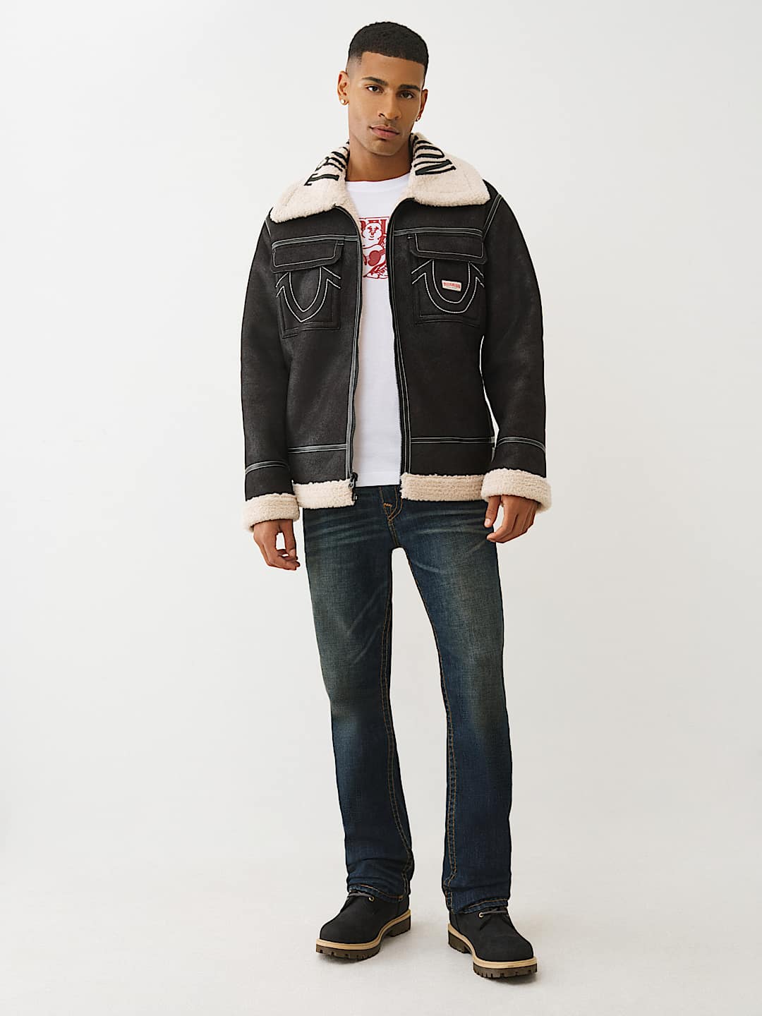 SHERPA FAUX LEATHER JACKET, image 7