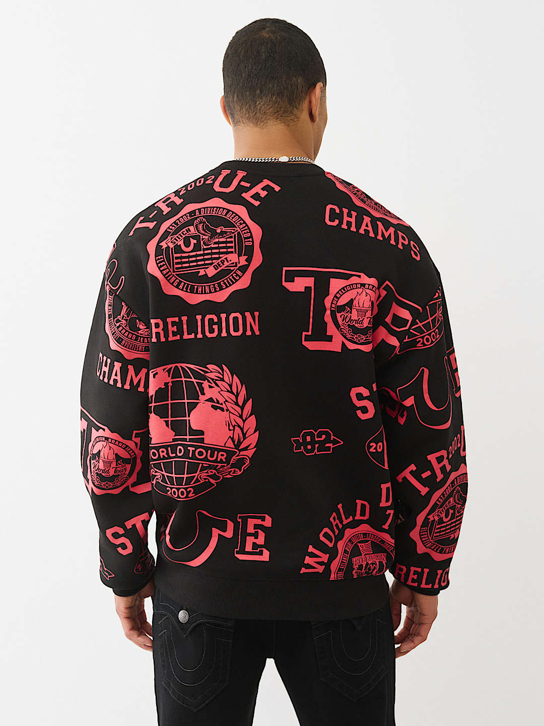 ALLOVER LOGO PRINT SWEATSHIRT, image 2