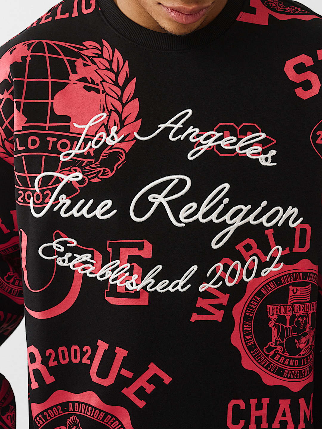 ALLOVER LOGO PRINT SWEATSHIRT, image 4