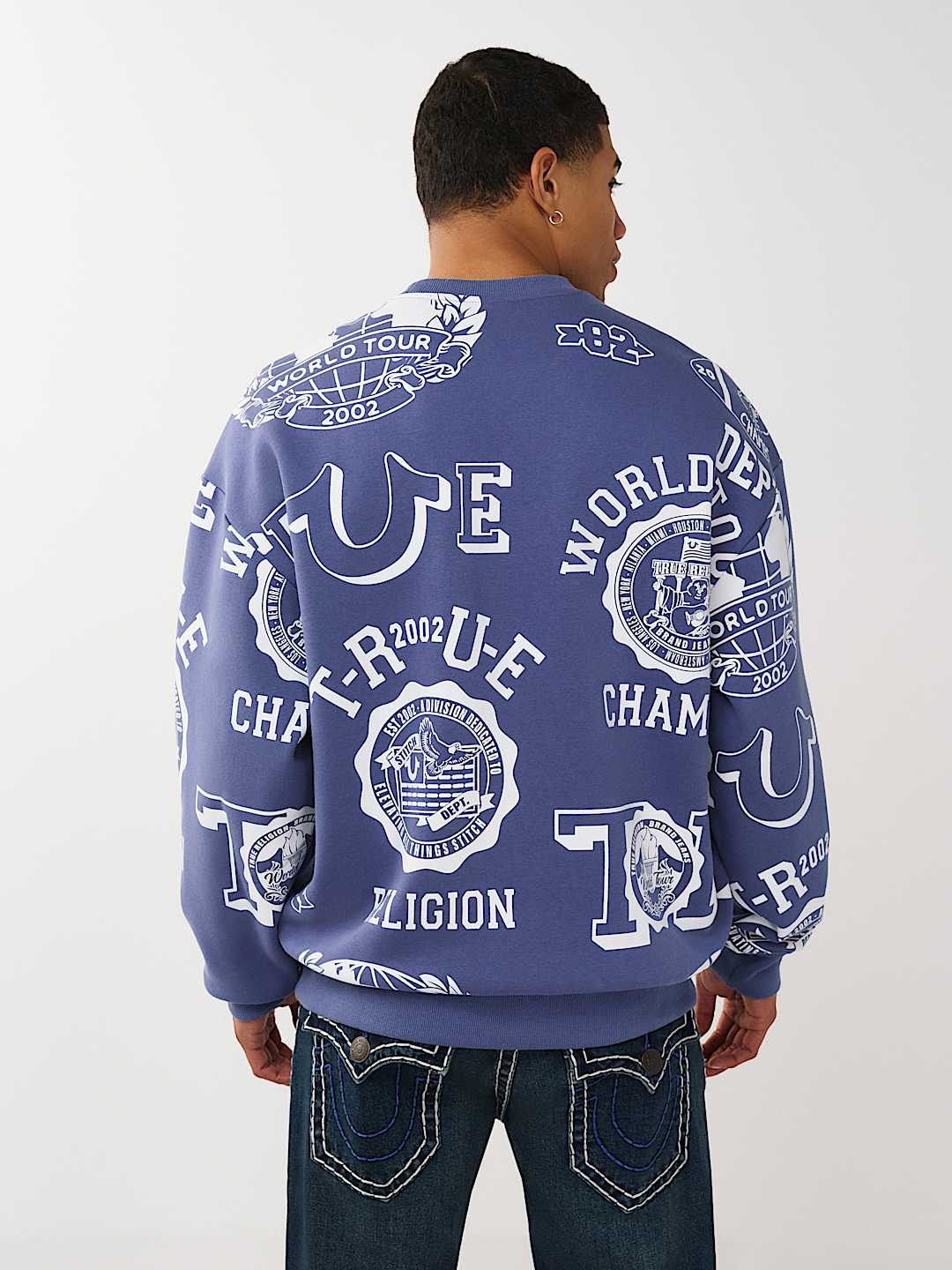 ALLOVER LOGO PRINT SWEATSHIRT, image 2